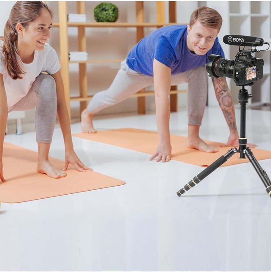 BOYA BY-BM2021 Lightweight Cardioid Video Shotgun Microphone for Smartphone DSLR Electrit Directional Condenser Shotgun Video Microphone Nikon Canon Sony DSLR Camera Camcorder
