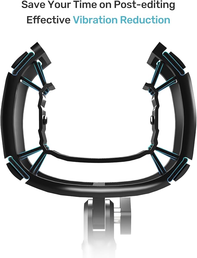 Wave Shouck Mount [Custom Built for Elgato Wave:3/1], Anti-Vibration Suspension Elastic Shock Mount Holder Clip Mic Mount Stand with 3/8" or 1/4" Screw Adapter Compatible with Wave:3/1 Microphone