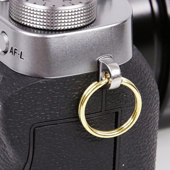 Foto&Tech Stainless Steel Round Lug Ring Camera Strap Split Ring for Small Cameras