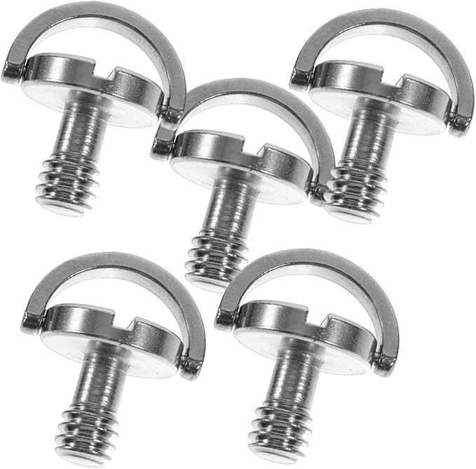 Generic Tripod Screw Mount Replacement 1/4 Inch Camera Mounting Screws d Ring Quick Release Plate Clamp