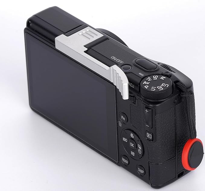 Thumbs Up Grip for Ricoh GR4 GR IV GRIV, Aluminum Alloy Thumb Rest Ergonomic Hot Shoe Thumbs Up Grip Enhanced Grip & Stability for GR4 Camera (White)