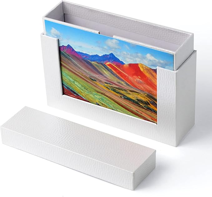 Aiuonenian 5x7 Photo Storage Boxes, Small Photo Storage Box Archival For Couple Photos, Postcards Box, Cardboard Photo Case For Pictures (2 Pack)