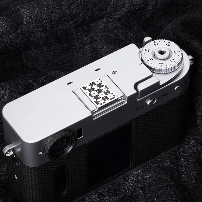 Camera Metal Hot Shoe Cover Protector for Fuji X100VI X100V X-M5 X-E5 X-T4 X-T3 XPRO3 XPRO2 X-Half for Nikon ZF Z5 Z6 Z6II (Aluminum Alloy-Puzzle)