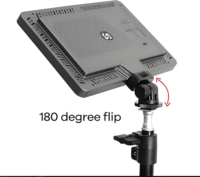 LED Video Light Panel, Dimmable DSLR Camera Light for Pictures Photo Video Recording with 4000mAh Rechargeable Battery, Cold Shoe, 240pcs Lamp Beads, CRI>95 2700K-6500K for Photography Live Streaming