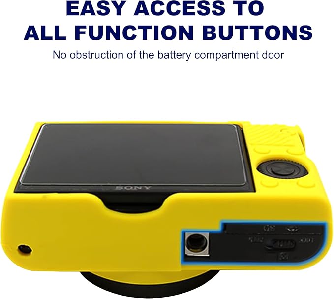 Easy Hood Silicone Protective Case for Sony RX100 III, IV, V, VII Digital Camera (Yellow)