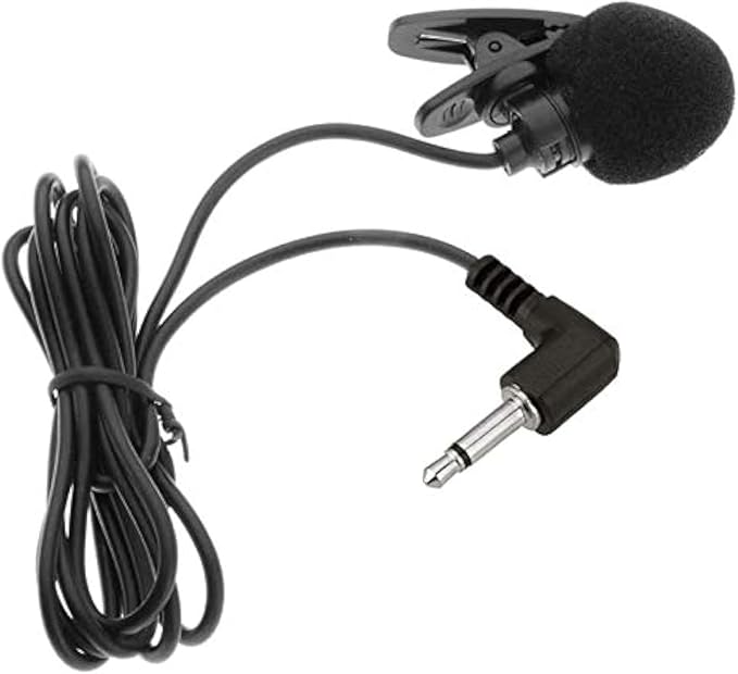 AKindle Mini lavalier Lapel Tie Clip-on 3.5mm Jack Condenser Collar Microphone for Belt Pack Mic System,Voice Amplifier,Teachers, Speakers,Coaches,Presentations,Tour Guides