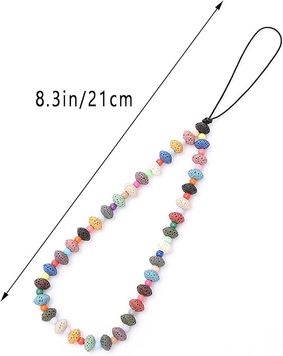 Beaded Phone Charm Lanyard Strap Girly Style Fixed Beads Pearl Lanyards