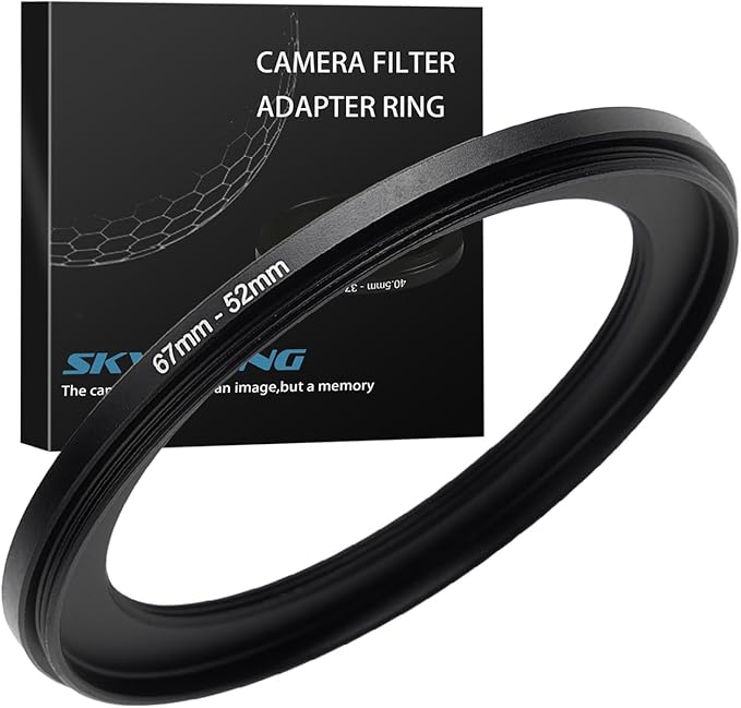 67mm to 62mm Step Down Ring Filter Adapter Metal Ring Step Down Rings Adapter Filter Compatible with All 52mm UV,CPL,ND,Lens Hood,Threaded Lens ect (67mm to 62mm)
