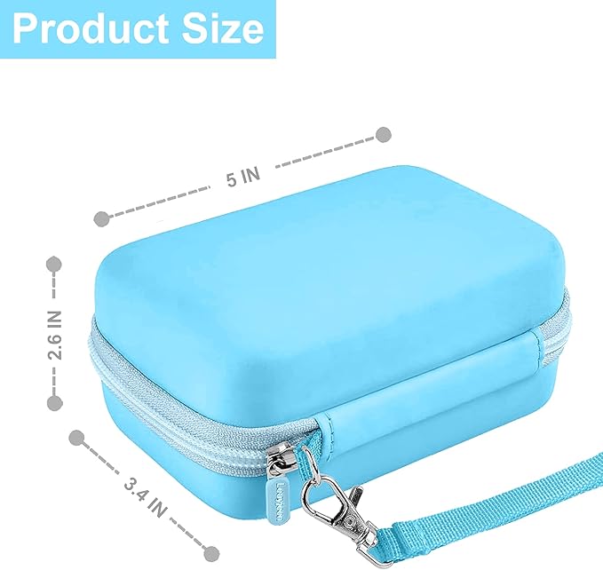 Leayjeen Digital Camera Case Compatible with KODAK EKTAR H35 H35N Half Frame Film Camera，Storage Holder Organizer for Kodak Ultra F9 M35 M38 Paper Shoot Camera-Bule (Case Only)
