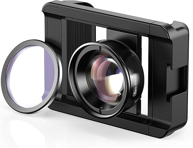 10X Macro Lens for Smartphone, Micro Photography Lens Attachment with CPL Filter and Universal Clip, Micro Phone Lens for Professional Macro Photography of Flowers Jewelry Food Details