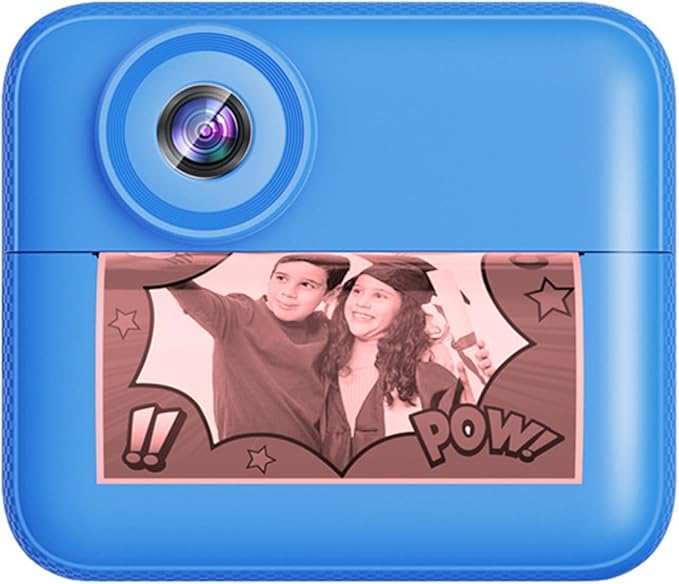 Kids Camera Instant Print, 2.4 Inch Screen Instant Camera,1080P HD Kid Camera Instant Printing with Print Paper and 32GB SD Card,Christmas Birthday Gifts (Blue)