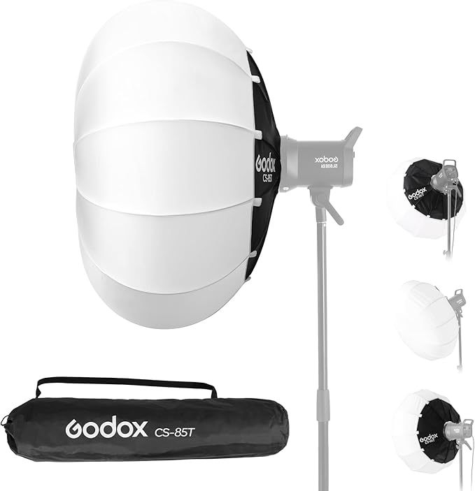 Godox CS-85T Lantern Softbox 33.5in/ 85cm Quick Release 360° Light Diffuser Bowens Mount Lantern Softbox for Godox SL60 SK400 SL150 DP400 DP800 SL300 (33.5")