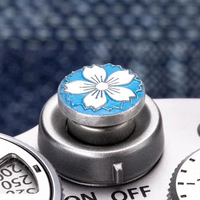 Camera Metal Shutter Buttons for FUJIFILM X100VI X100V XPro3 XPro2 XPro1 X-T4 X-T3 X-T50 X-T30 for NikonZF Z5 Z6 for Canon (Blue-Shutter Decorative Button)