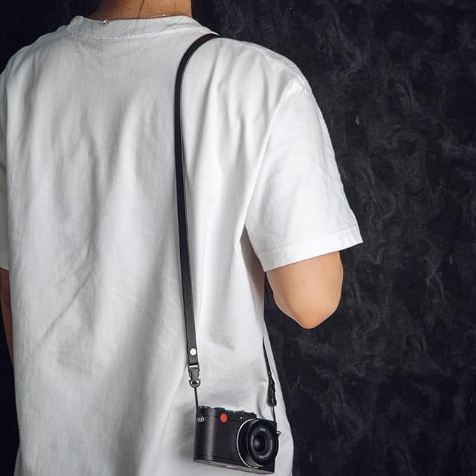 DBZZ Vintage Minimalist Leather Camera Neck Shoulder Strap For Ricoh GRIII GR3X GRIV For Leica X1 For Fuji X-half