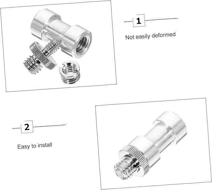 Operitacx Tripod Screw Mount Adapter Kit 1/4 to 3/8 Converter Camera Mounting Screw Accessory for Light Stand and Tripod Compatibility