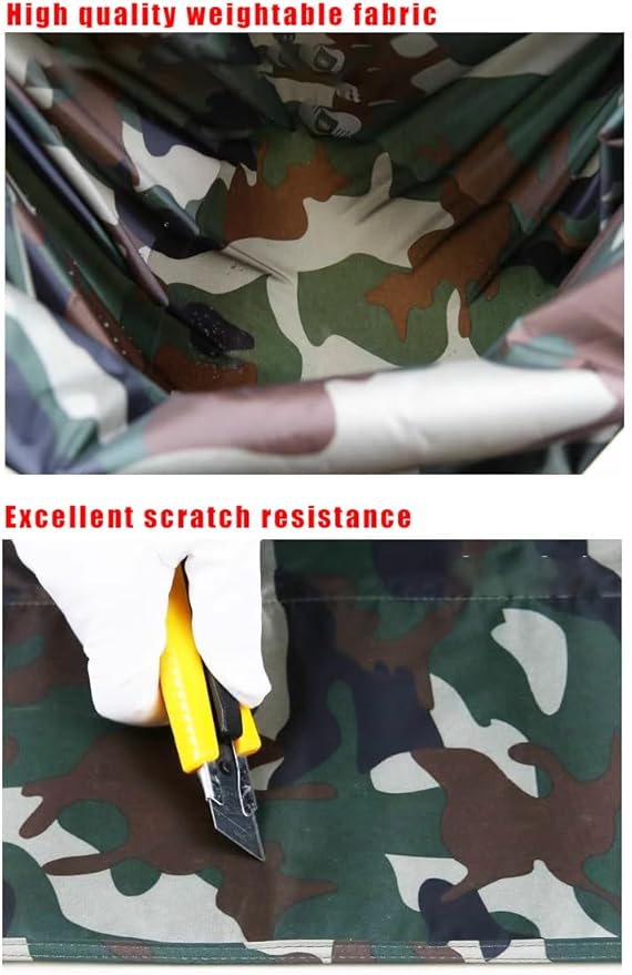 CHASING BIRDS Camouflage Waterproof Rain Covers Raincoat for Camera and Lens Compatible with Canon Sony Nikon Sigma Tamron Fujifilm Olympus 300/400/500/600/800mm (Military Green Camouflage, M)