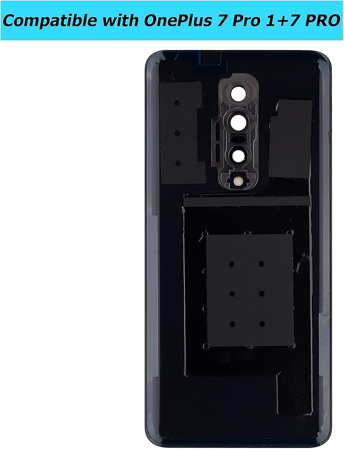 Battery Door Cover Back Cover Kompatibel for OnePlus 7 Pro 1+7 PRO GM1911 GM1913 GM1917 Mirror Grey with Camera Lens and Waterproof Glue…