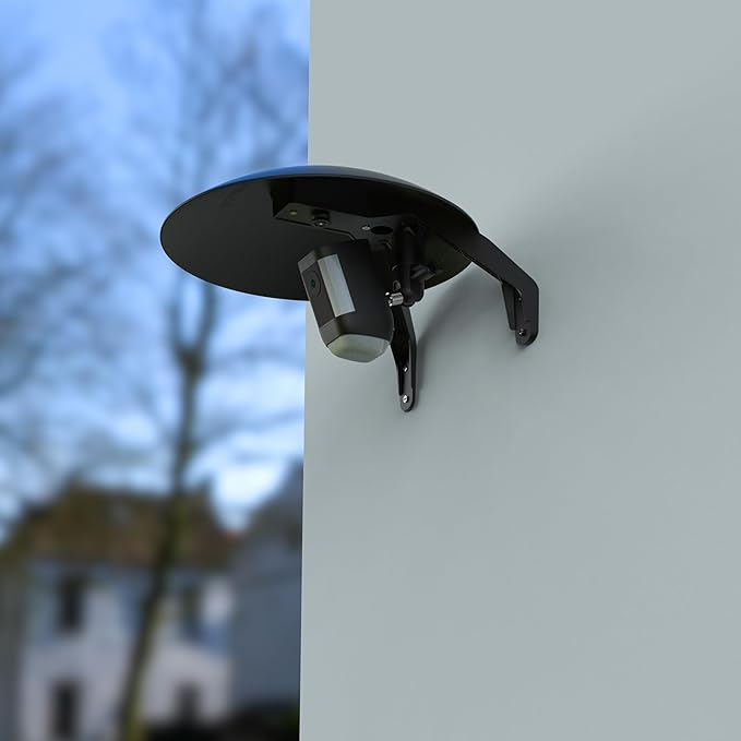 2 in 1 Security Camera Sun Rain Cover for All 1/4'' Thread Camera with Adjutable Mount for Ring Spotlight Cam Plus/Ring Spotlight Cam Pro/WyzeCam/Blink/Arlo/for eufy/Google Nest and More