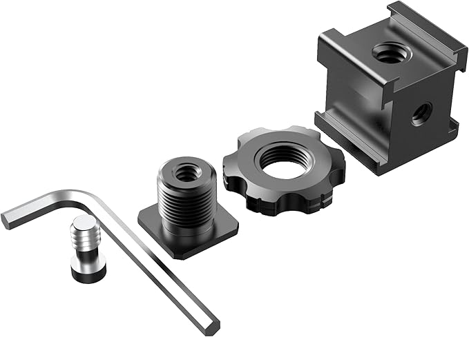 Camera Cold Shoe Mount Adapter, Aluminium Alloy Triple Hot Shoe Extension Bracket Holder for GoPro DSLR Cameras Flash Light, Monitor, Microphone