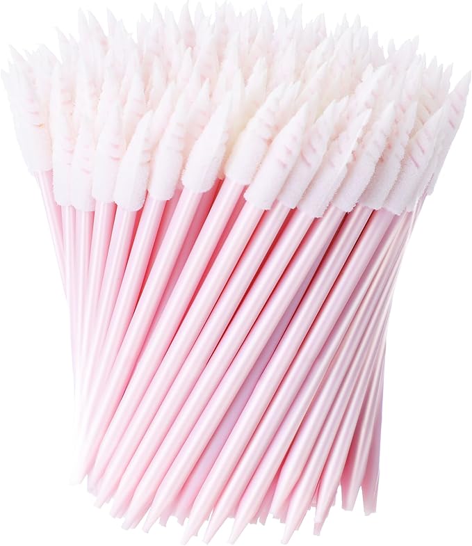 Chinco 200 Pieces Cleaning Swab Sticks Sponge Foam Tip Swabs for Inkjet Printer, Print Head, Camera, Optical Lens, Optical Equipment(Pink)