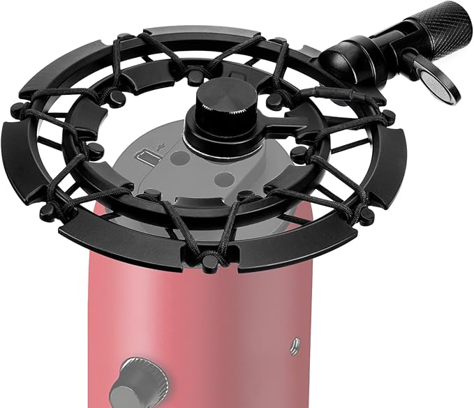 Blue Yeti Shock Mount, Alloy Shockmount Reduces Vibration Noise Matching Mic Boom Arm, Compatible for Blue Yeti and Yeti Pro Microphone by YOUSHARES