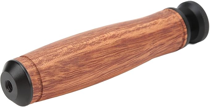Camera Handle Grip Support Mount Handheld Wooden Handle Grip with Stable Shooting, Ergonomic Design, Light Weight, Bottom 1/4 Inch Tripod Thread