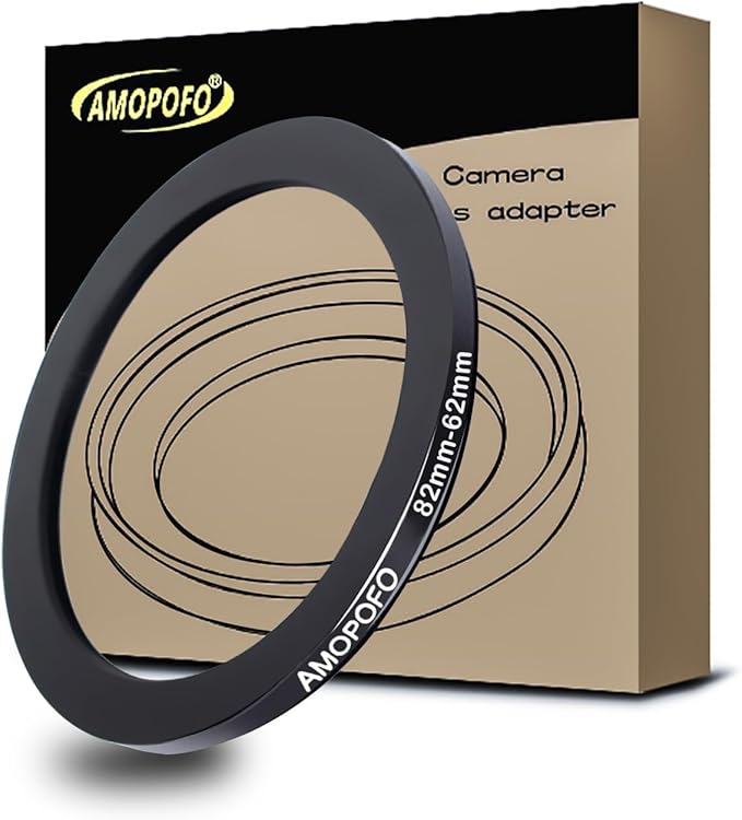 82mm to 62mm /82mm-62mm Step-Down Ring Filter Adapter for All Brands UV,ND,CPL,Metal Step-Down Ring Adapter