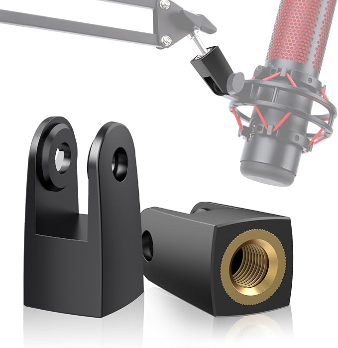 2 Pack HyperX Quadcast Stand Adapter for HyperX Microphone, Replacement Quadcast Adapter for HyperX Quadcast Boom Arm by YOUSHARES