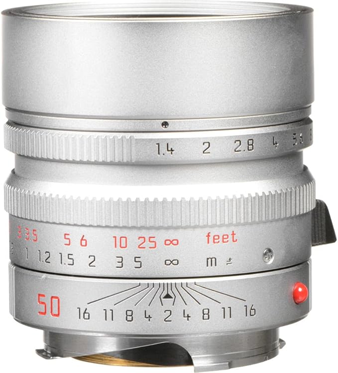Leica Summilux-M 50mm f/1.4 ASPH. Lens (Silver) (11892) + 64GB Memory Card + Padded Lens Case + Filter Kit + Backpack + Full Size Monopod + Cleaning Set + Cap Keeper + Hand Strap