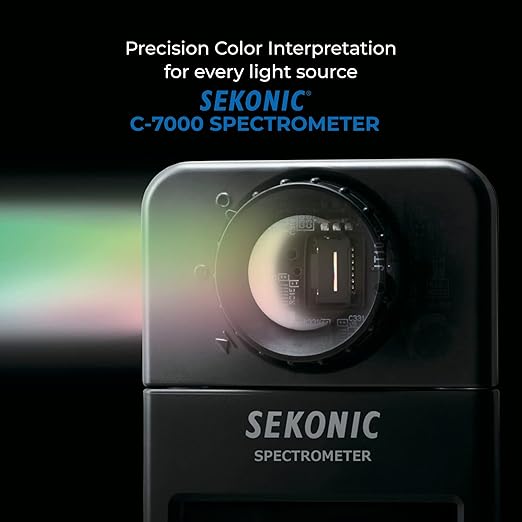 Sekonic C-7000 Spectrometer Spectrum Analyzer - Portable Handheld Tool for Precision Color Control & Interpretation for Home, Designer's Firm, Engineering Lab & Industrial Use