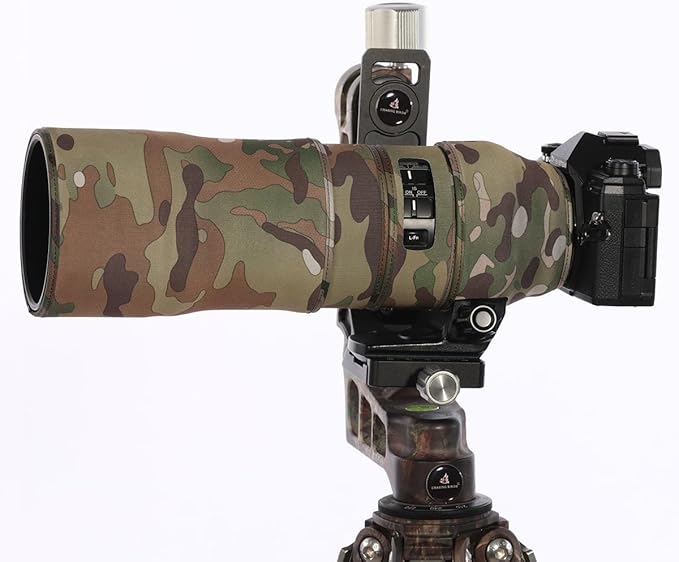 CHASING BIRDS Lens Camouflage Waterproof Coat for Olympus 300mm F4.0 is PRO Rainproof Lens Protective Cover Version IV (Desert Camouflage, with 1.4X TC (MC-14))
