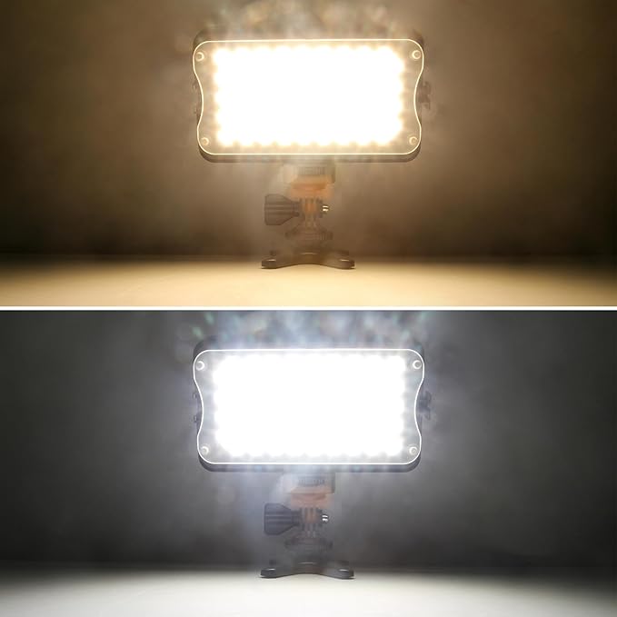 VILTROX VL-162T CRI95+ LED Video Light, Portable Camera Photo Light Panel Dimmable for DSLR Camera Camcorder with Battery, Charger, High Brightness, 3300K-5600K Bi-Color, White Filter and LCD Display