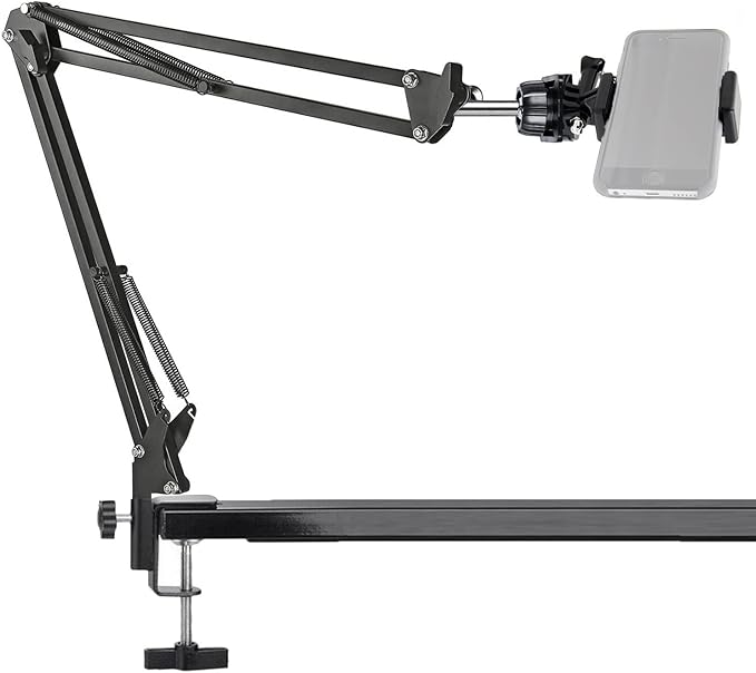 Phone Video Stand,Overhead Camera Mount Compatible with iPhone Samsung Live Streaming,Baking,Craft,Videos,Online Lessons