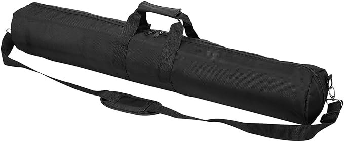PATIKIL Tripod Carrying Case, 31.5" x 5.1" Heavy Duty Nylon Padded Tripod Bag with Adjustable Shoulder Straps and Handles for Light Stands Umbrellas Tripods Mic Speaker Stand, Black