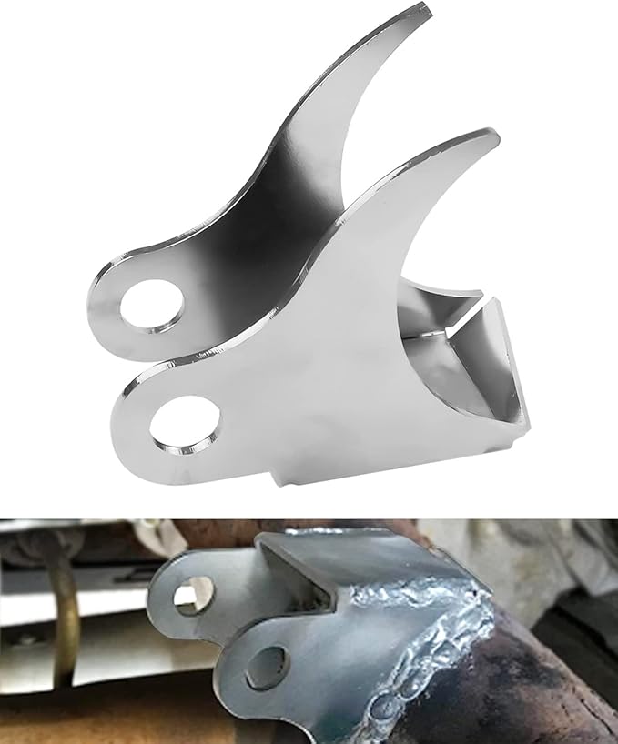 Rear Shock Mount Factory Bent Fits for GMC Sierra Chevy Silverado 1999-2006 Rust Prevention Upper Shock Mounting Bracket with Round Tube X-Members