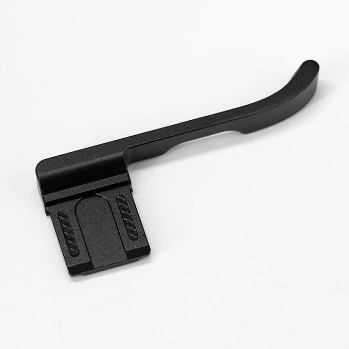 Thumb Up Grip ， Compatible with Fujifilm Fuji X-E5 XE5 Camera, Hot Shoe Thumb Rest Support Grip ，Original All-Aluminum Retro Diamond Engraving Technology | Improves Shooting Stability (Black)