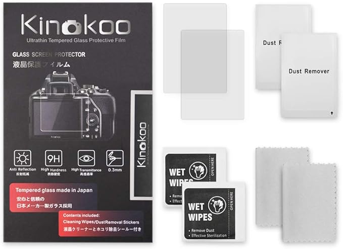 kinokoo Tempered Glass Film for Leica M-Monochrom Crystal Clear Film Leica M Monochrom Screen Protector Bubble-free/Anti-scratch(2 pack)