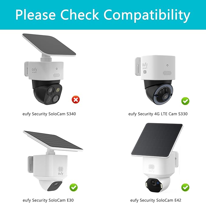 OkeMeeo Rain Cover for eufy SoloCam E30, SoloCam E42 and 4G LTE Cam S330 Camera