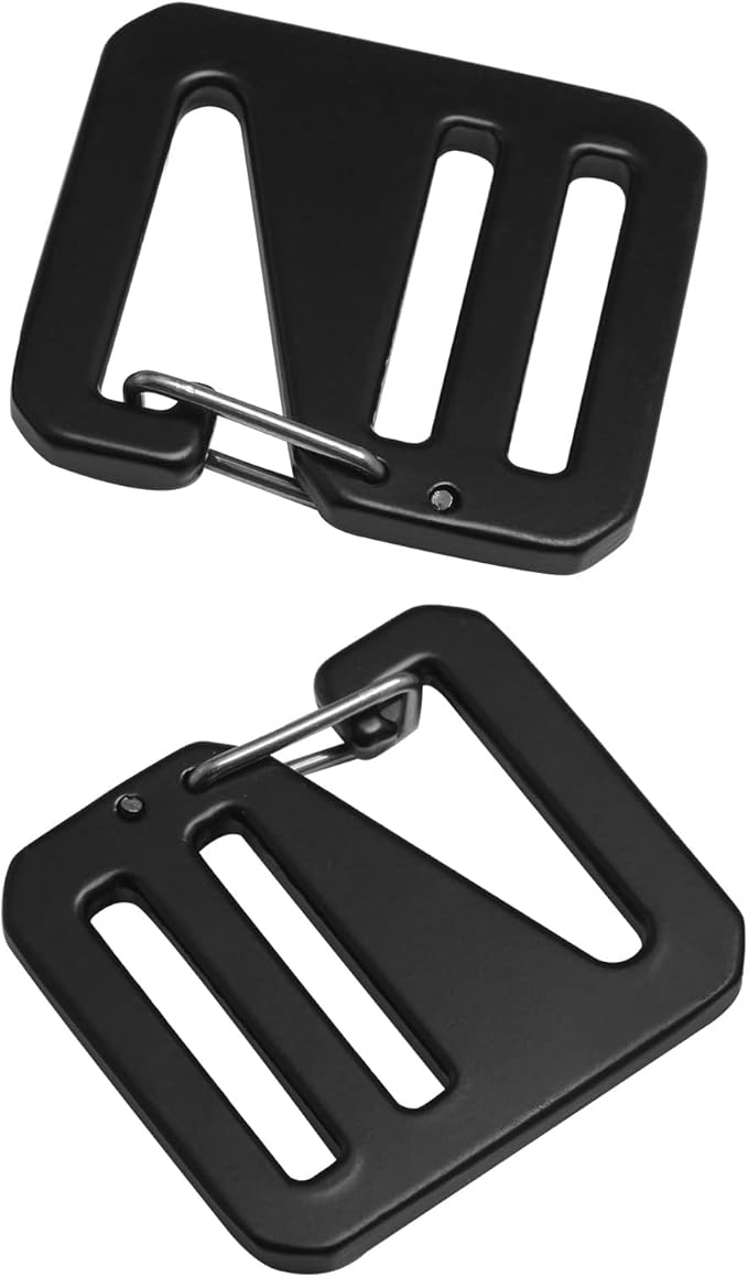 4PCS Spring loaded Sliding Door Adjustable Strap G Shaped Buckle Aluminum Alloy Hook