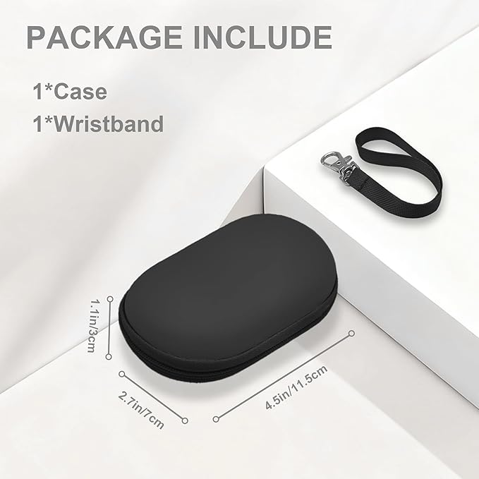 Leayjeen Bluetooth Adapter Case Compatible with AirFly SE/Pro V2/Pro/Duo, Avantree Relay/1Mii Bluetooth Wireless Transmitter Receiver,for USB Cable,Memory Cards,U Disk-Black(Case Only)
