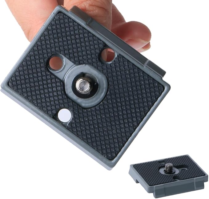 Quick Release Plate, Tripod Quick Release Plate Fit for Manfrotto 200pl-14 Rc2 Camera Tripod Head (Pack of 2) Black