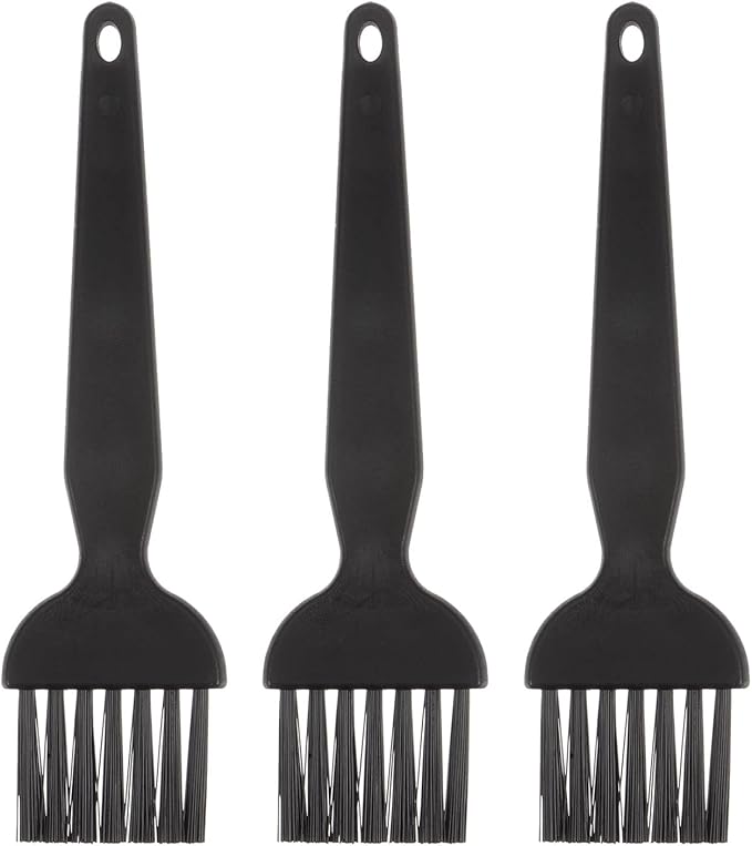 HARFINGTON 3pcs Anti-Static Cleaning Brush 25x33mm PV Plastic Conductive Bristles Anti Static ESD Brushes for Clean PCB Laptop Keyboard Fan and Other Electronic Devices
