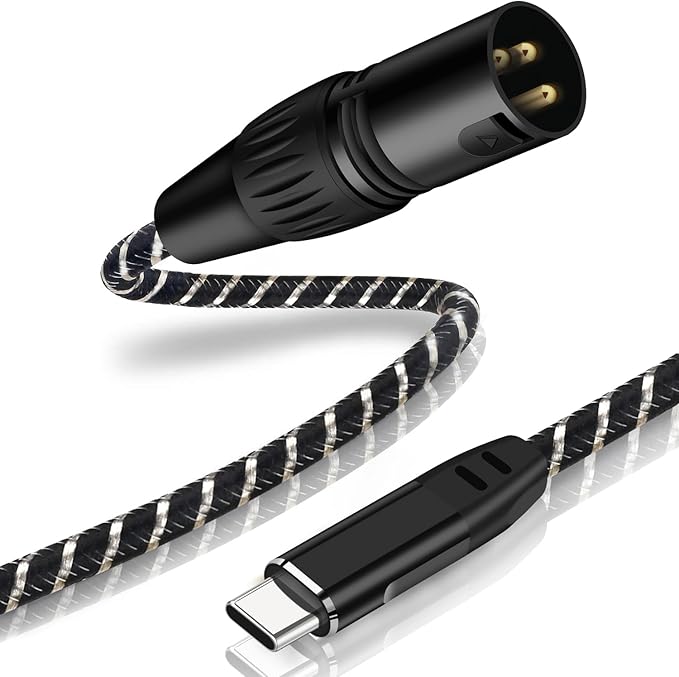 USB C to XLR Cable,16 FT XLR Male to USB C Converter Adapter,USB Type C to XLR Male Output Stereo Cable for Amplifier, Speaker, Mixer Console, etc（No Audio Recording Support）