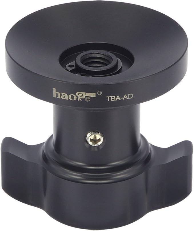 Haoge TBA-AD Tie Down Locking Handle Short Threaded Knob for Manfrotto Tripod Video Fluid Head Bowl Adapter MVH500A MVH502A 504HD 526 509HD 519