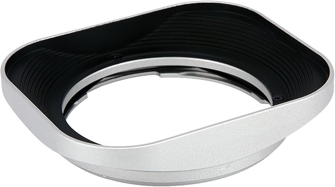 Haoge LH-ZV06 Metal Lens Hood for Zeiss Distagon T 21mm F/2.8 ZM, C Biogon T 21mm f/4.5 ZM, 25mm f/2.8 ZM, 28mm f /2.8 ZM, C Sonnar 50mm f/1.5 ZM Lens Silver