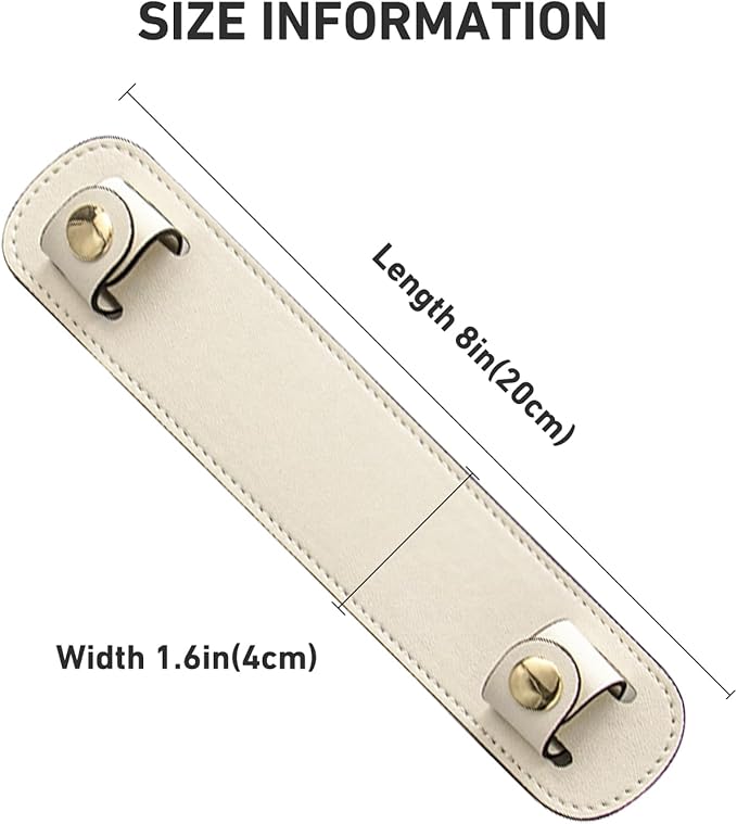 Shoulder Strap Pad Replacement,Microfiber Leather Strap Pads Detachable Cover for Tote Bag