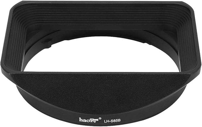 Haoge LH-S85B Bayonet Square Metal Lens Hood Shade with Cap for Sony FE 85mm F1.8 SEL85F18 and E 16-55mm F2.8 G SEL1655G Lens