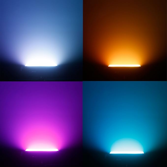 MFL. S100 Strobe Light 132-LED RGB Stage Lighting Strobe Blinder and Wash Light DJ Disco Lights Sound Activated Modes DMX Control All in One for DJ Party Stage Lives Concert