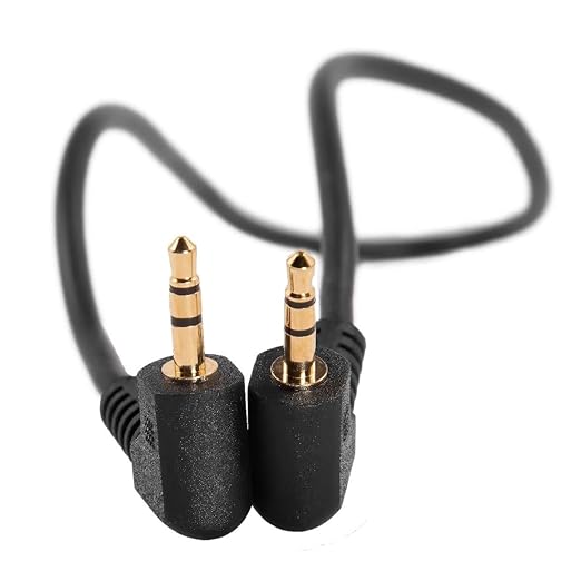 KONDOR BLUE | 2.5mm to 2.5mm LANC Remote Trigger Shutter Cable | Compatible with URSA Mini, Canon C300MKII/C500 MKIII, C70, EOS R, EOS R6, Fuji XT-4, LUMIX S1H, GH5, S5 | Black