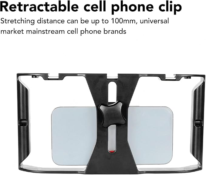 Smartphone Video Rig, Phone Filmmaking Vlogging Case with 1/4 Inch Screw Hole, Phone Stabilizer Tripod Mount Grip for Videomaker Videographer